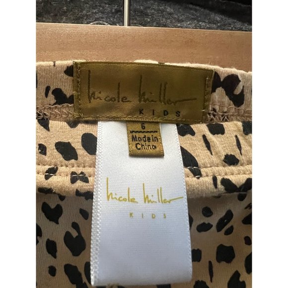 Nicole Miller Animal Print Ankle Leggings - Size 6 - Picture 7 of 7
